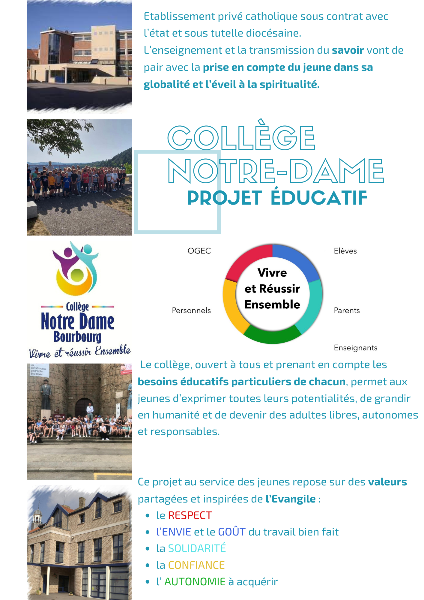 Projet Éducatif du Collège Notre-Dame